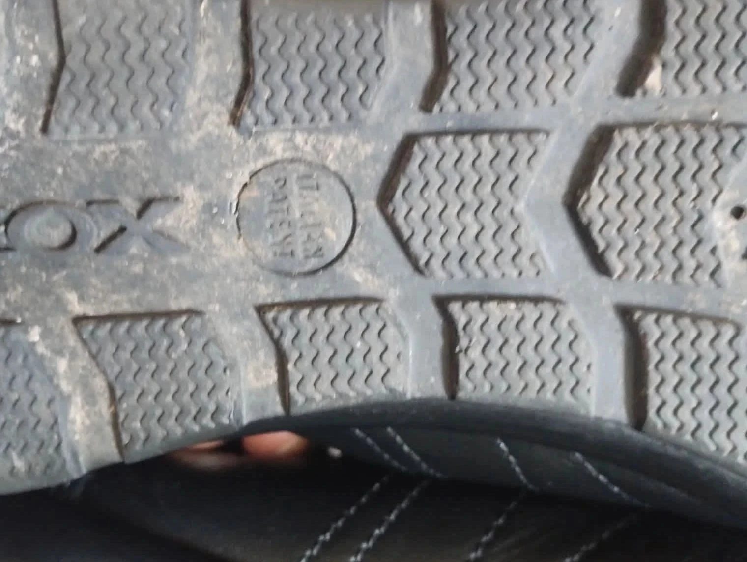 Tênis preto masculino com cadarço em couro, Geox, P44 em ótimo estado – photo 6